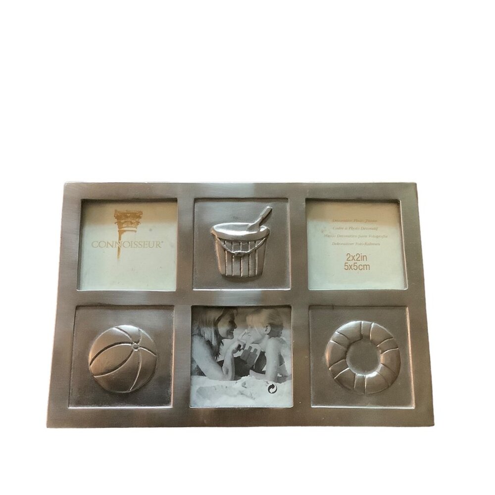 Connoisseur Decorative Photo Frame 3x 2x2in‎ Openings Beach Theme 6.5”x4.5”